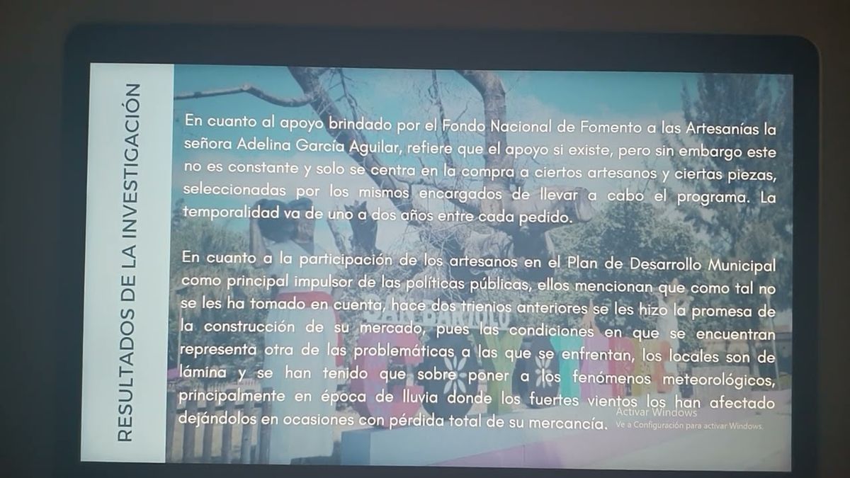 OXA002 - Estrategias de Políticas en el Proceso de Exportación de Artesanías en el Municipio de…