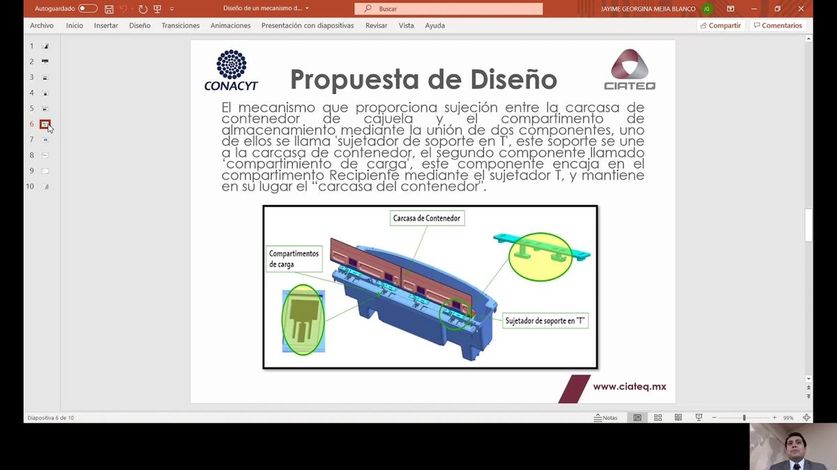 CCC-456 - SISTEMA DE COMPARTIMENTOS DE CARGA CON SUJETADOR DE SOPORTE EN "T" EN UN VEHÍCULO