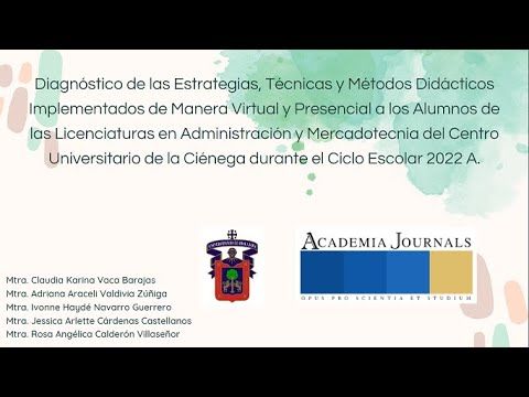 CHP041 - Diagnóstico de las Estrategias, Técnicas y Métodos Didácticos Implementados de Manera…