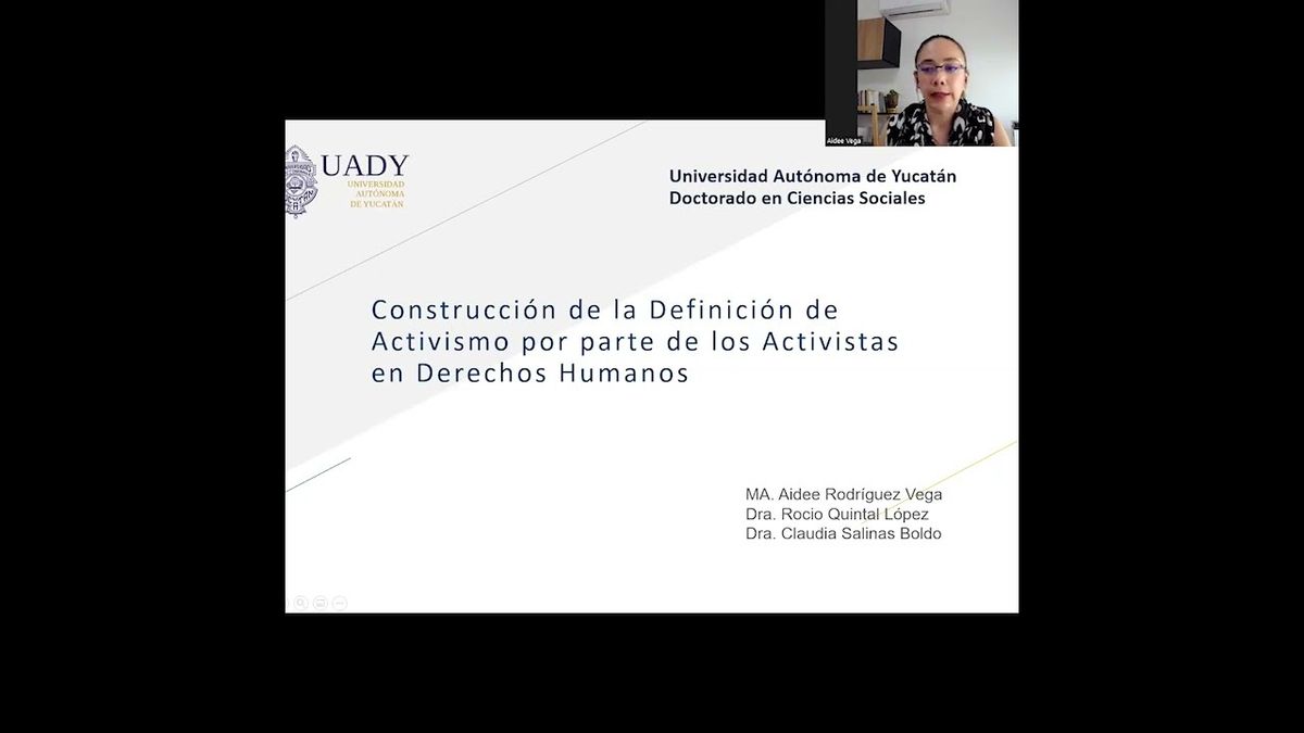 PBL185 - Construcción de la Definición de Activismo por Parte de los Activistas en Derechos Huma…