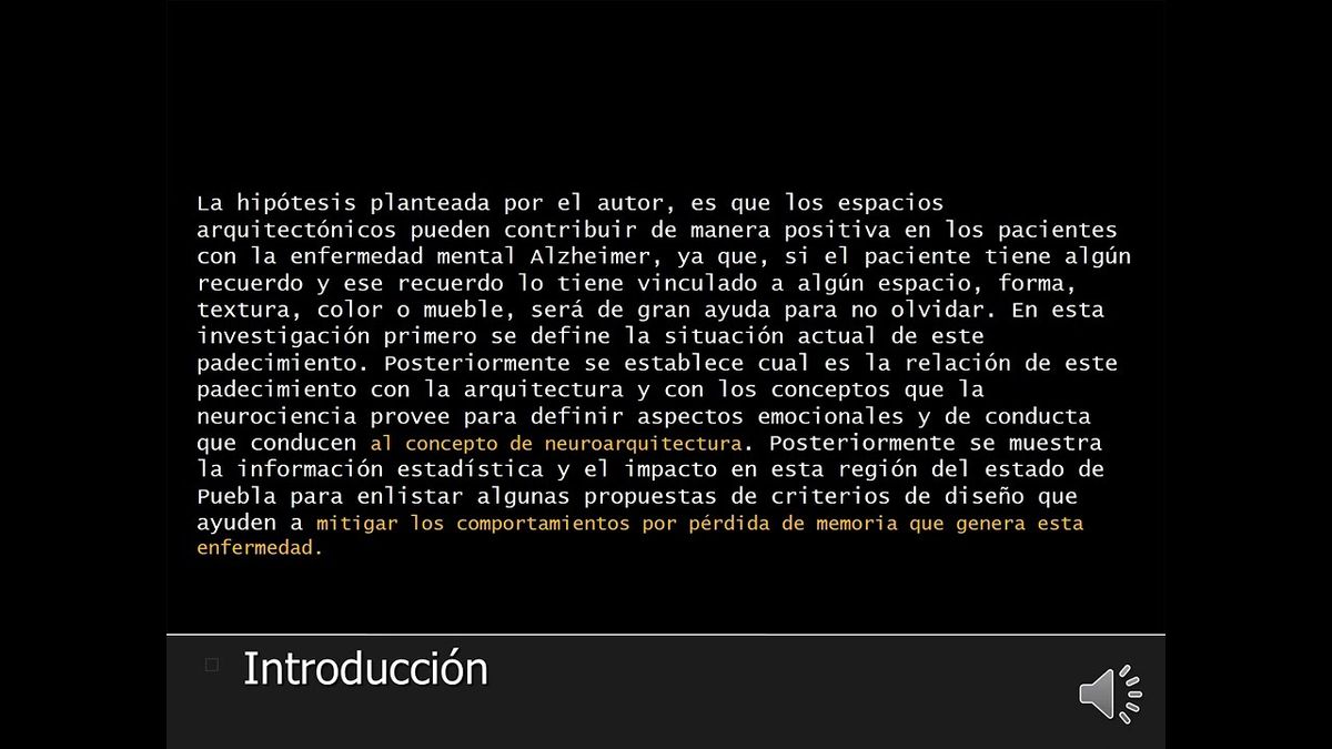 CEL327 - Arquitectura y Algunos Elementos para Mitigar Comportamientos del Padecimiento de Alzheim…