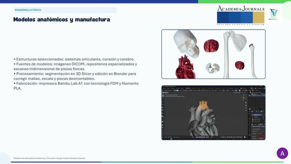 CIP054- Plataforma Educativa Anatómica Basada en Modelos 3D, Impresión 3D y Realidad Aumentada pa…
