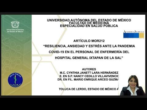 MOR212 - Resiliencia, Ansiedad y Estrés ante la Pandemia COVID-19 en el Personal de Enfermería de…