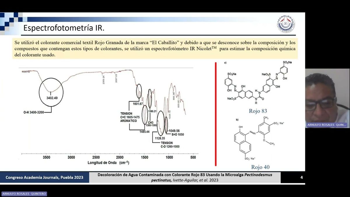 IEU094 - Decoloración de Agua Contaminada con Colorante Rojo 83 Usando la Microalga Pectinodesmus…