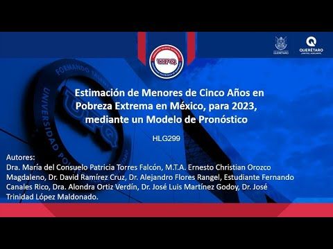 HLG299 - Estimación de Menores de Cinco Años en Pobreza Extrema en México, para 2023, mediante u…