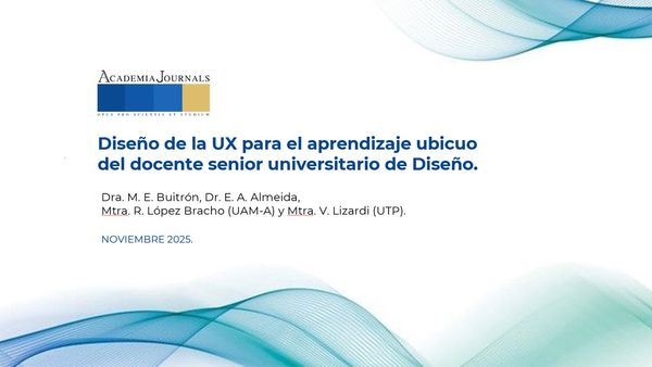MED206 - Diseño de la UX para el Aprendizaje Ubicuo del Docente Sénior Universitario de Diseño