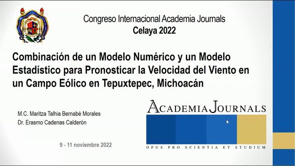 CEL082 - Combinación de un Modelo Numérico y un Modelo Estadístico para Pronosticar la Velocida…