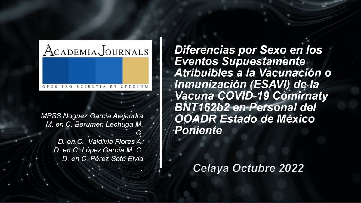 CEL228 - Diferencias por Sexo en los Eventos Supuestamente Atribuibles a la Vacunación o Inmuniza…