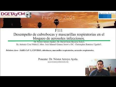 F111 - Desempeño de cubrebocas y mascarillas respiratorias en el bloqueo de aerosoles infecciosos