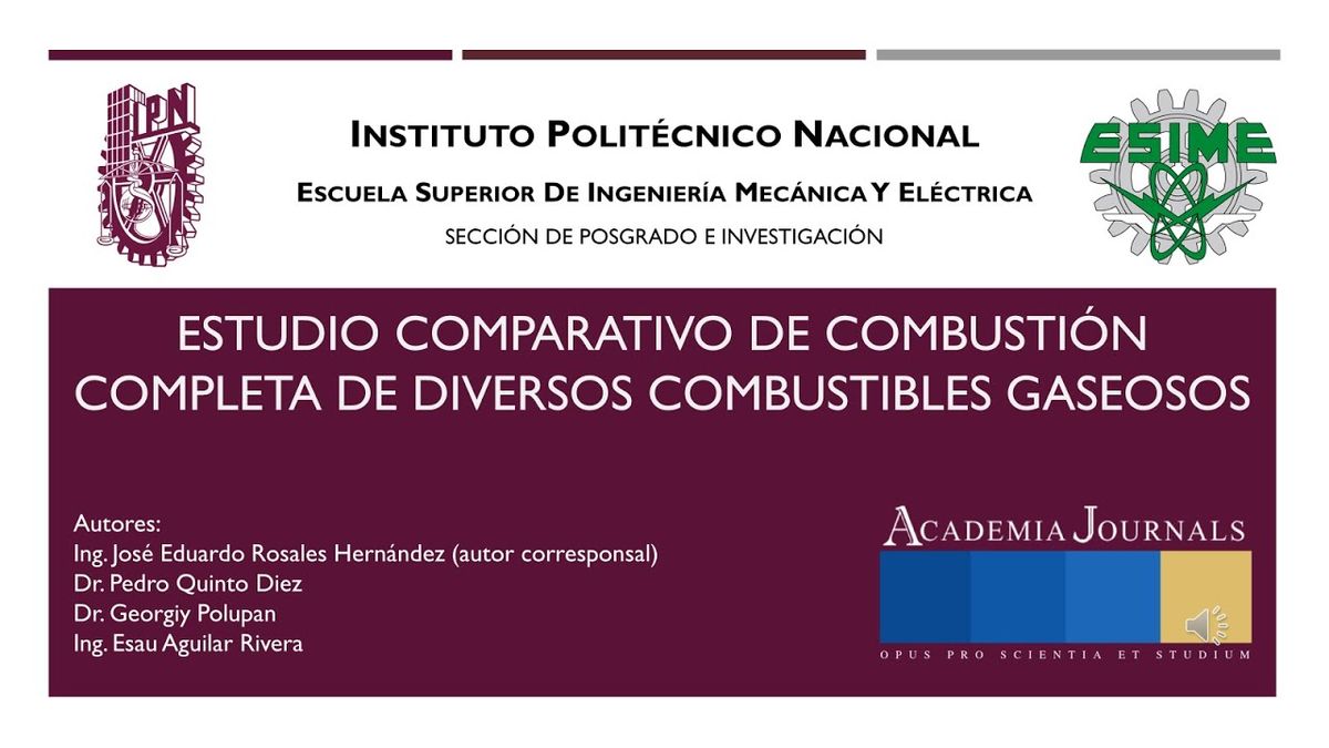 FRS039 - Estudio Comparativo de Combustión Completa de Diversos Combustibles Gaseosos