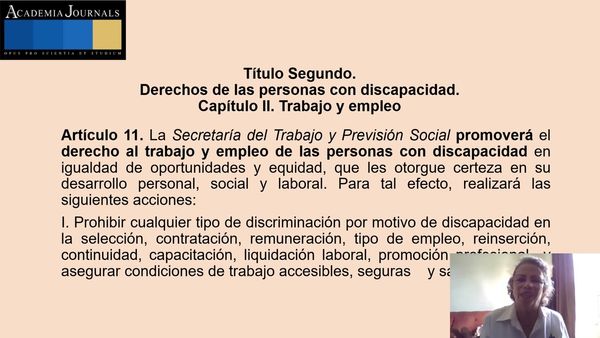 HHH228 - Necesidad de una nueva revisión a la LFT para incluir Grupos Vulnerables no considerados…