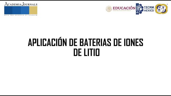 ZTP222 - Aplicación de baterías de iones de litio
