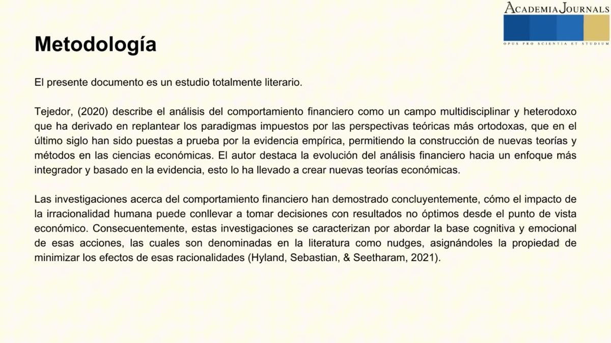 PBA066 - Psicología Financiera en la Toma de Decisiones