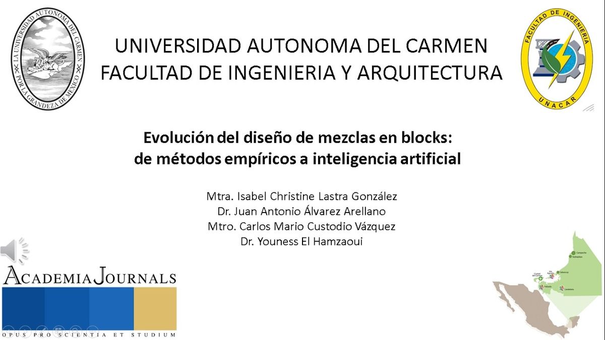 NUE074- Evolución del diseño de mezclas en blocks: de métodos empíricos a inteligencia artifici…