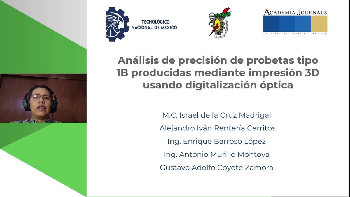 CCC-436 - ANÁLISIS DE PRECISIÓN DE PROBETAS TIPO 1B PRODUCIDAS MEDIANTE IMPRESIÓN 3D USANDO DIGI…