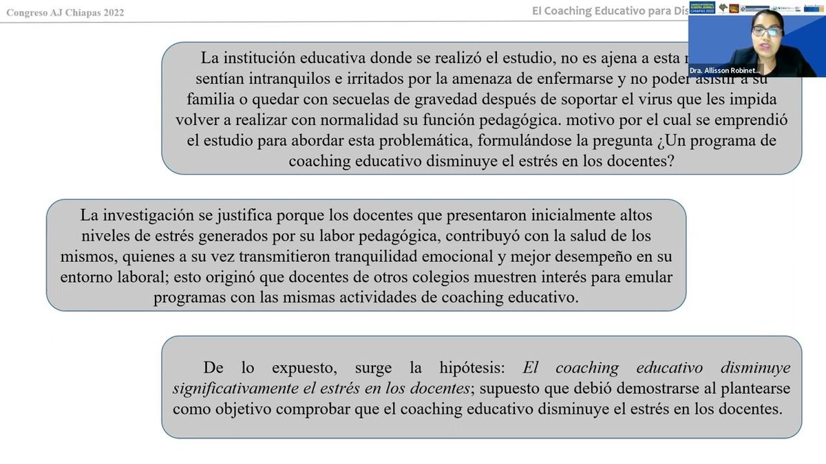 CHP060 - El Coaching Educativo para Disminuir el Estrés Docente