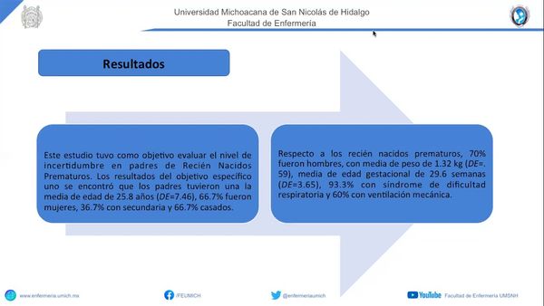 MOR275 - Incertidumbre en Padres de Recién Nacidos Prematuros de una Unidad de Cuidados Intensivos…