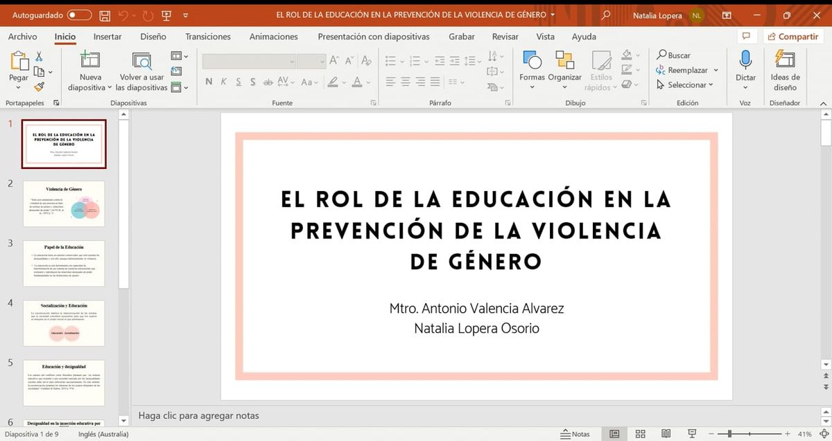 CDX007 - EL ROL DE LA EDUCACIÓN EN LA PREVENCIÓN DE LA VIOLENCIA DE GÉNERO