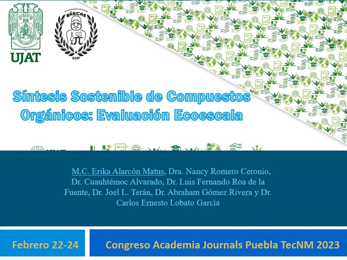 ITP120 - Síntesis Sostenible de Compuestos Orgánicos: Evaluación Ecoescala