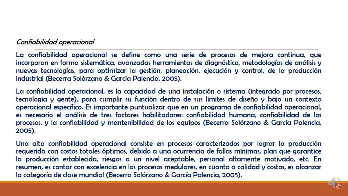 CLY530 - Seguimiento al Sistema de Confiabilidad Operacional e Integridad Mecánica de las Instalac…