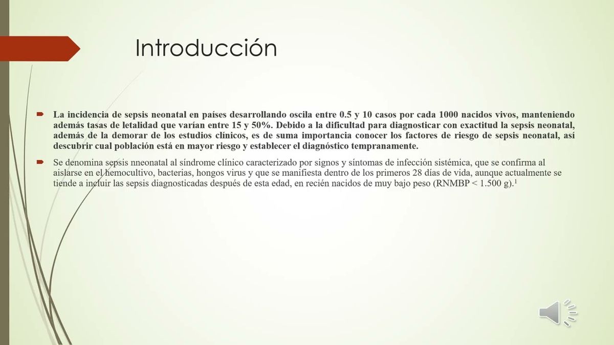 ITG080- Principales Factores de Riesgo Asociados a Sepsis Neonatal # Integralia 2026