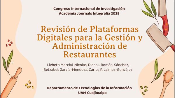INT003- Revisión de Plataformas Digitales para la Gestión y Administración de Restaurantes # Int…