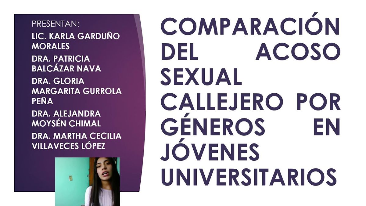 MOR123 - Comparación del Acoso Sexual Callejero por Géneros en Jóvenes Universitarios