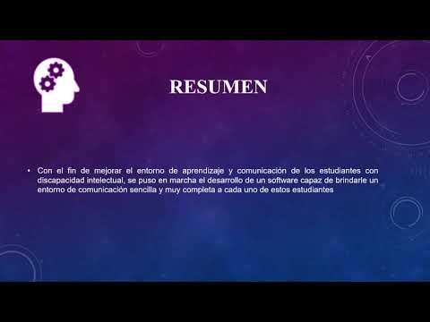 MEX135 - Sistema Experto para la Mejora de la Comunicación y el Aprendizaje