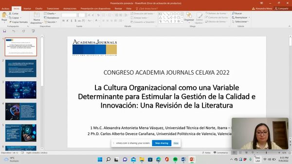 CEL424 - La Cultura Organizacional como una Variable Determinante para Estimular la Gestión de la…