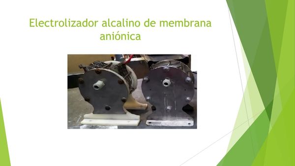 AJA053 - Caracterización de un electrolizador alcalino para la producción de hidrógeno
