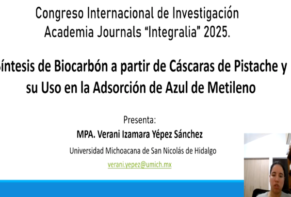 INT129- Síntesis de Biocarbón a partir de Cáscaras de Pistache y su Uso en la Adsorción de Azul…