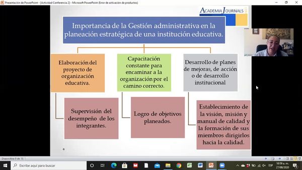 H052 - LA PARTICIPACIÓN DE LA GESTIÓN ADMINISTRATIVA EN LA PLANEACIÓN ESTRATÉGICA DEL ACTUAL PR…