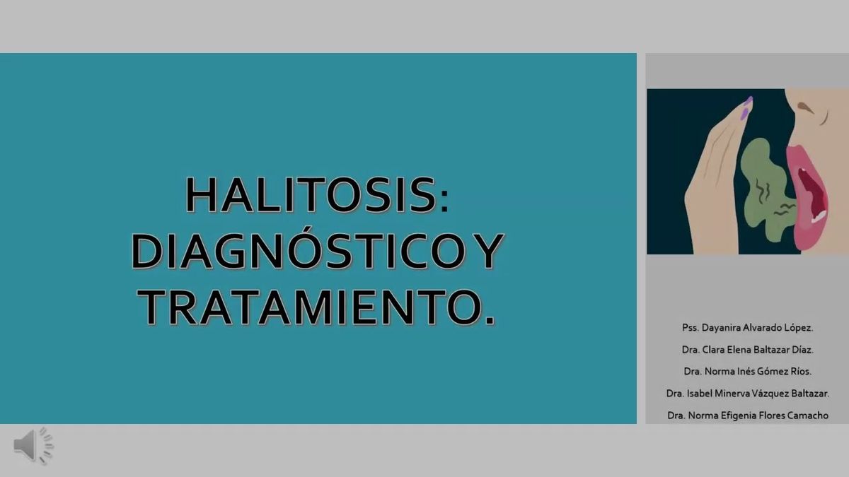 FRS213 - Halitosis: Diagnóstico y Tratamiento