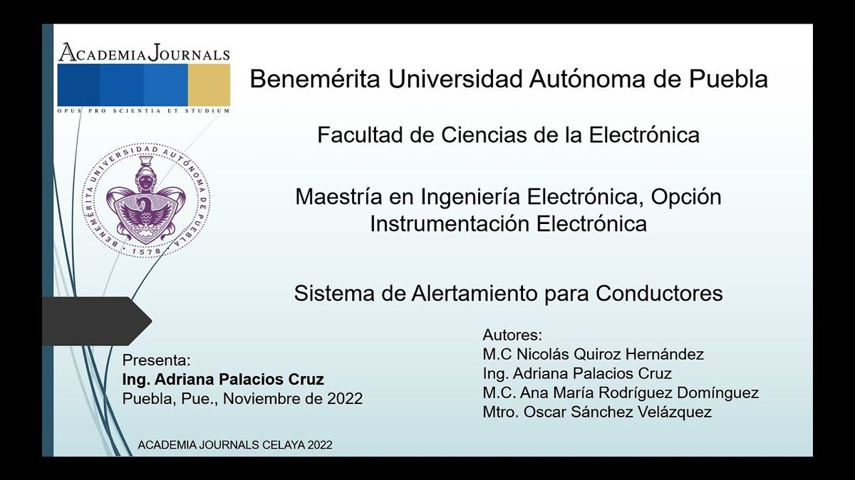 CEL478 - Sistema de Alertamiento para Conductores