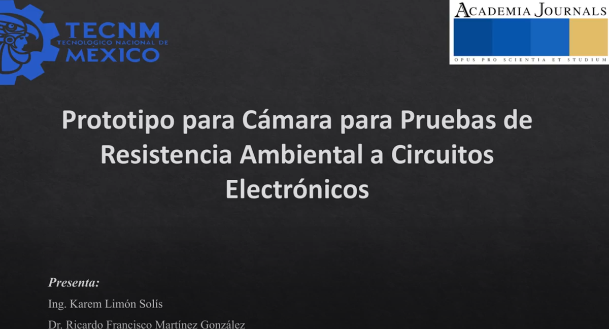 PUE043 - Prototipo para Cámara para Pruebas de Resistencia Ambiental a Circuitos Electrónicos
