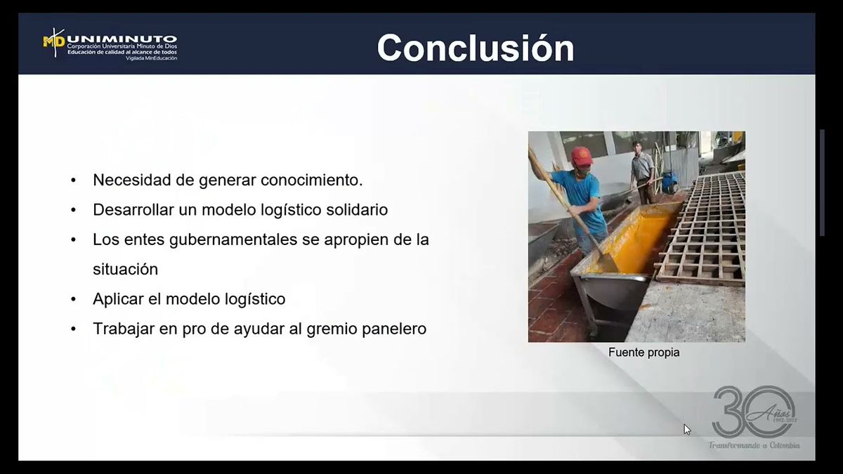 FRE054 - Propuesta de Modelo Logístico Solidario, Dirigido a los Productores Paneleros del Munici…