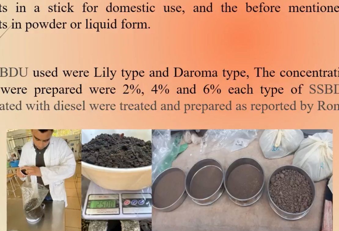 CMX078 - Physicicochemical treatment of Diesel-contaminated soil using a washing technique with sol…