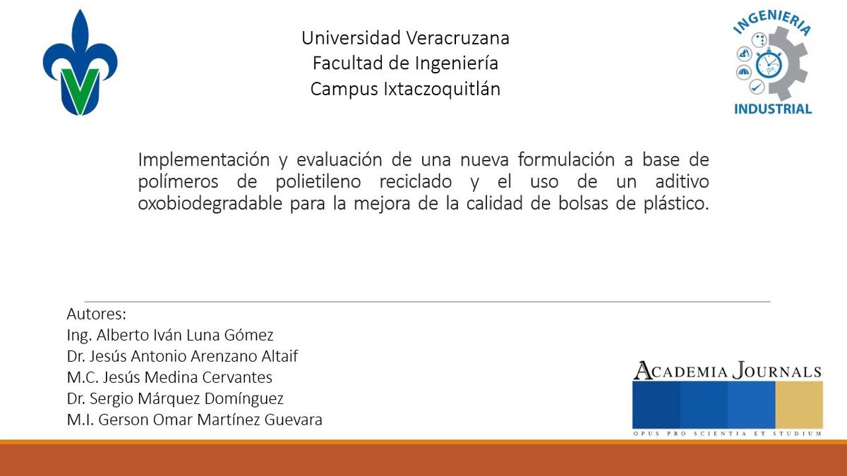 CCC-418 - IMPLEMENTACIÓN Y EVALUACIÓN DE UNA NUEVA FORMULACIÓN A BASE DE POLÍMEROS DE POLIETILE…