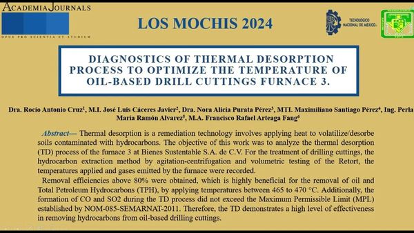 MCH015 - Diagnostics of Thermal Desorption Process to Optimize the Temperature of Oil-based Drill C…