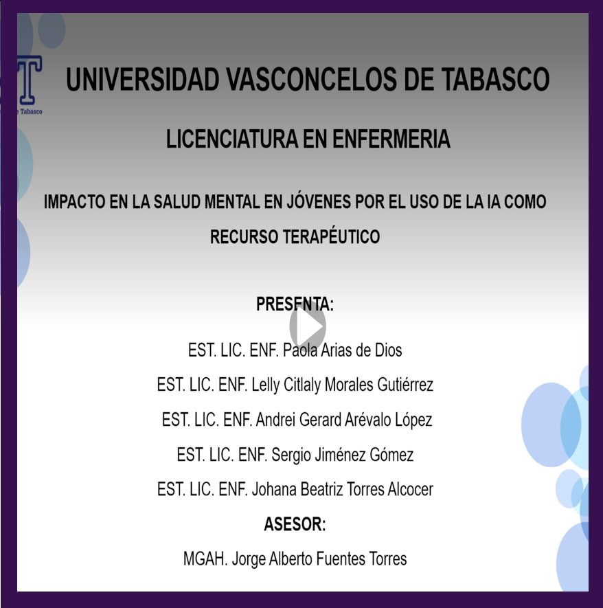 CHE011- Impacto en la salud mental en jóvenes y la inteligencia artificial como recurso terapéuti…