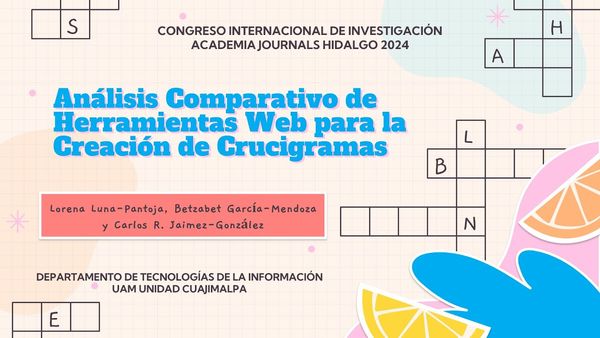 HDG228 - Análisis Comparativo de Herramientas Web para la Creación de Crucigramas