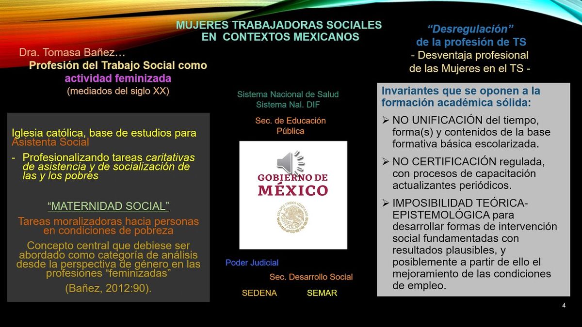 OAX103 - Lo Simbólico como Espacio de Contención de una Profesión Feminizada: el Trabajo Social