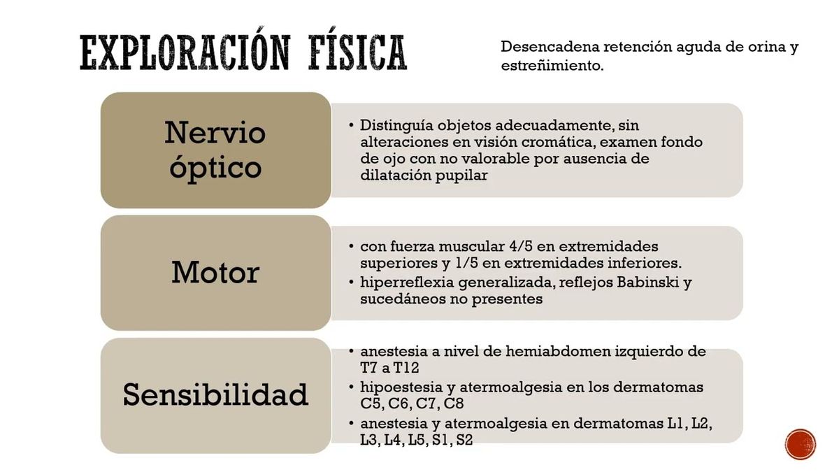 HLG268 - Enfermedad de Devic (Neuromielitis Óptica): Reporte de caso con mielitis longitudinal ex…