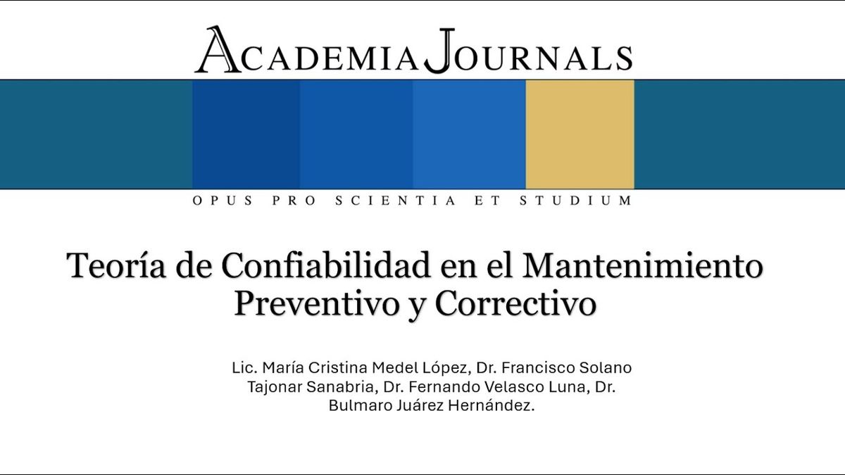PUE085 - Teoría de Confiabilidad en el Mantenimiento Preventivo y Predictivo