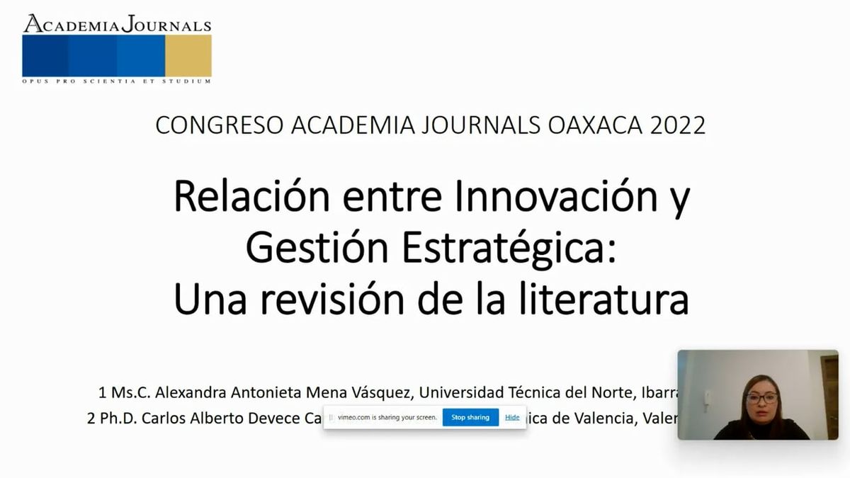 OXA067 - Relación entre Innovación y Gestión Estratégica: Una revisión de la literatura