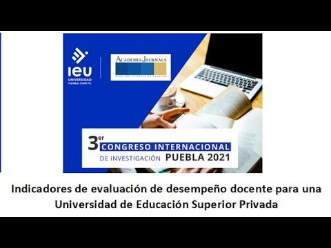 PUE223 - Indicadores de Evaluación de Desempeño Docente  para una Universidad de Educación Super…