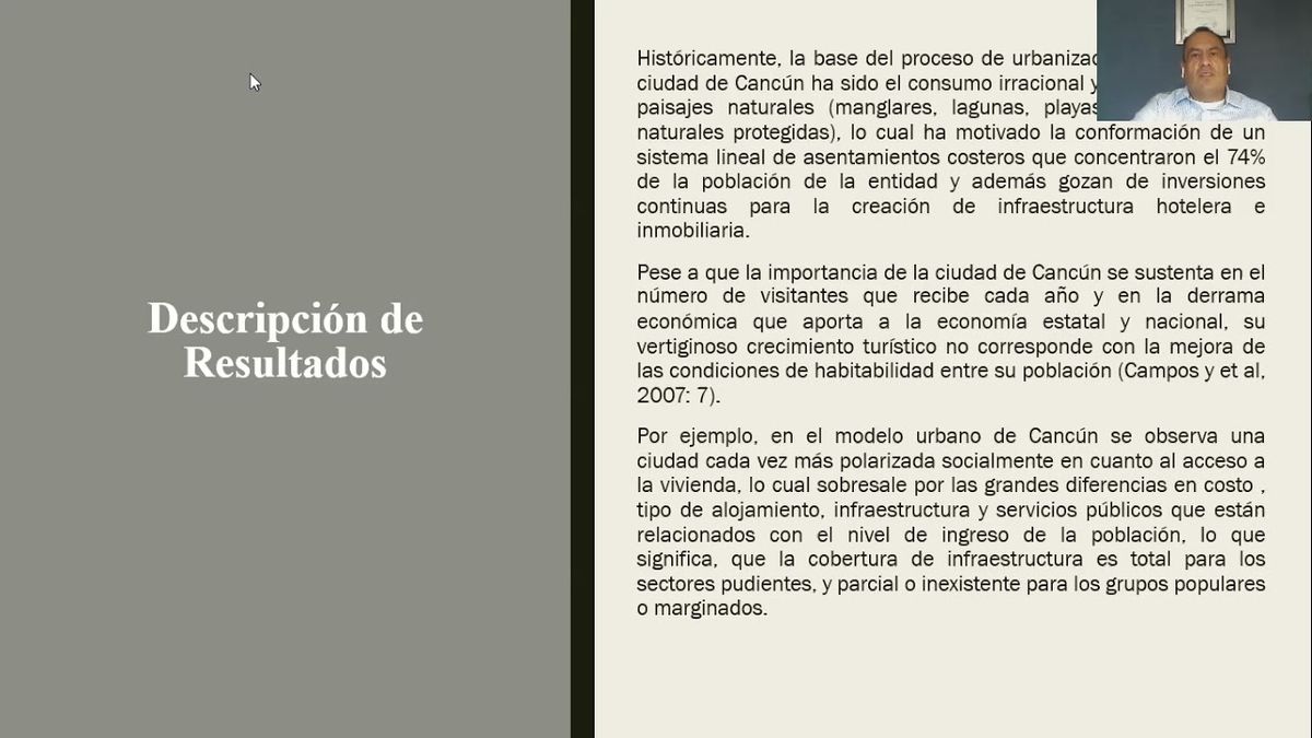 MOR034 - Deterioro Ambiental y Socioterritorial en Cancún, México, Provocado por la Política Tur…