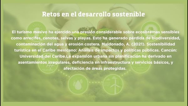 CHM069 - Sostenibilidad en Quintana Roo: Un Paradigma para el Desarrollo Turistico