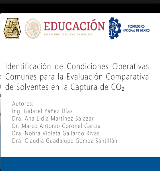 NOV068- Identificación de Condiciones Operativas Comunes para la Evaluación Comparativa de Solven…