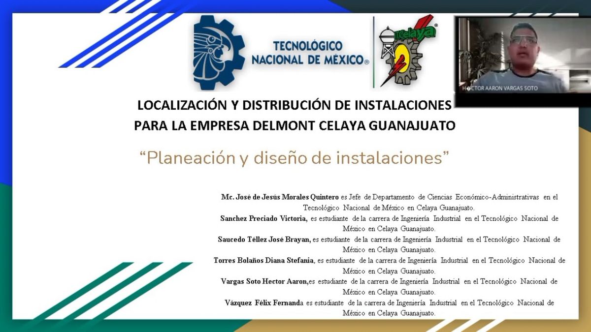 CLY528 - Localización y Distribución de Instalaciones para la Empresa Delmont Celaya Guanajuato